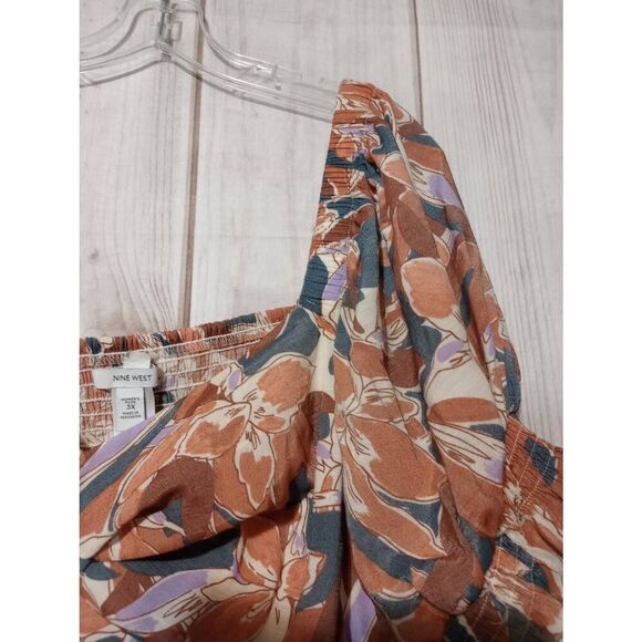 Nine West Shirt Ladies 3x Off‎ Shoulder Beach Vacation - Picture 4 of 8